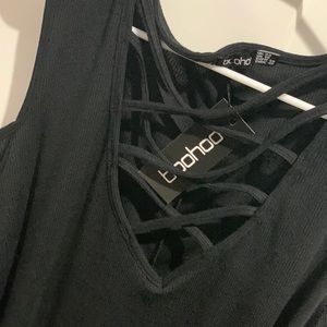 Size 18 Boohoo cut out shoulder dress